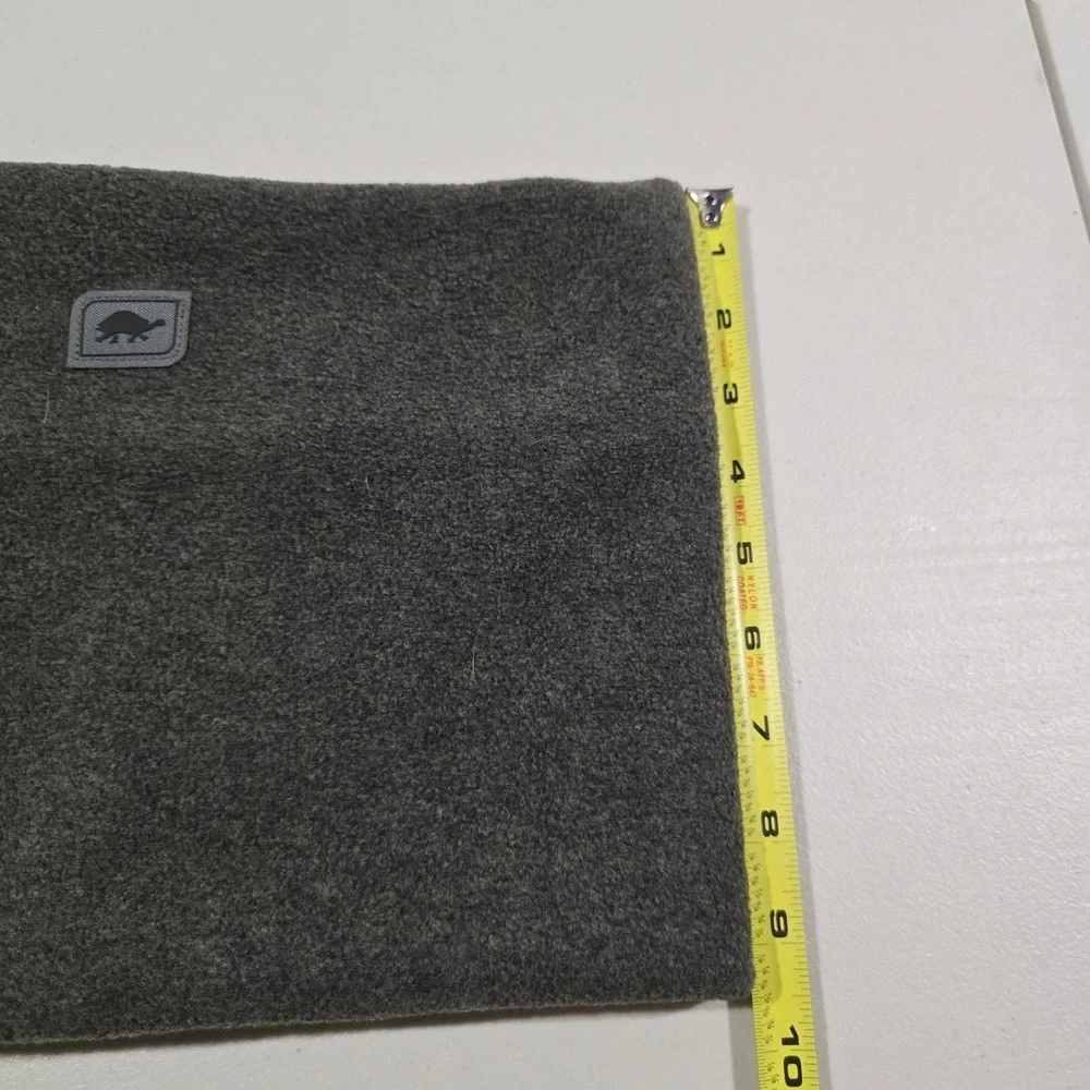 Turtle Fur Charcoal Gray Fleece Neck Warmer Gaiter Recycled‎ Polyester PLHK